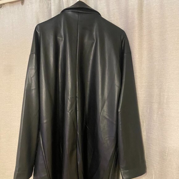 Dressed in Lala Scorpio Coat in Buttery Soft Vegan Leather S/M - Picture 2 of 4